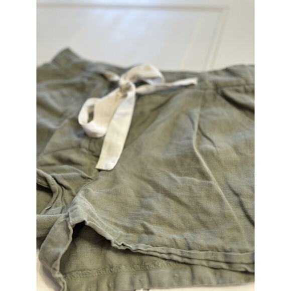 Wilfred Shorts Womens Linen Lyocell Blend Olive Green Size 2 Drawstring - Picture 2 of 6